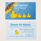 Yellow Duckie Save the Date Baby Shower (Front & Back)