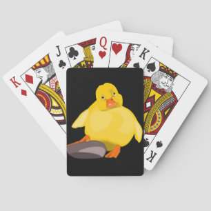 Yellow Duckling Playing Cards - Custom Colors