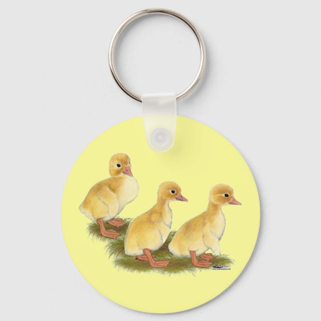 Yellow Ducklings Keychain (Front)