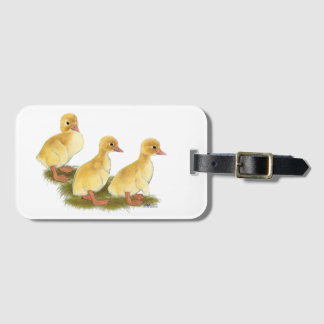 Yellow Ducklings Luggage Tag