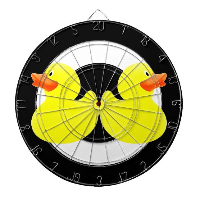 yellow ducks dart board (Front)