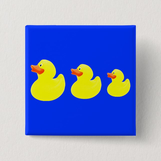 yellow ducks pinback button (Front)