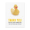 Yellow Ducky Baby Shower Thank You