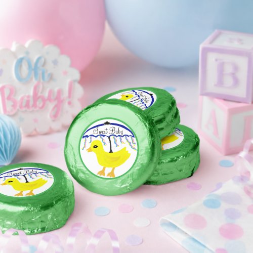 Yellow Ducky Baby Shower Umbrella Sweet Baby Dipped Oreo Cookie Favors