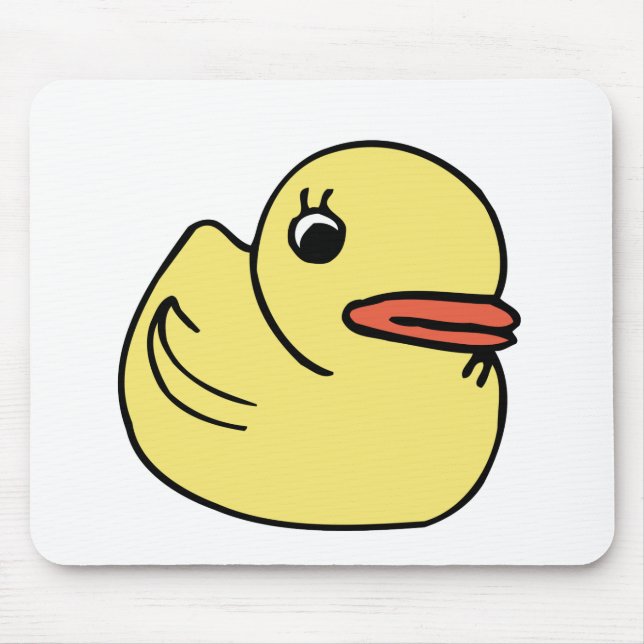 Yellow Ducky Mouse Pad (Front)