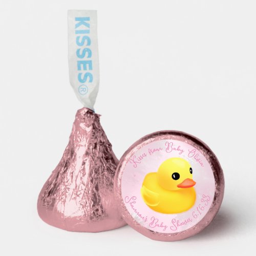 Yellow Ducky Personalized Kisses from Baby  Hersheys Kisses