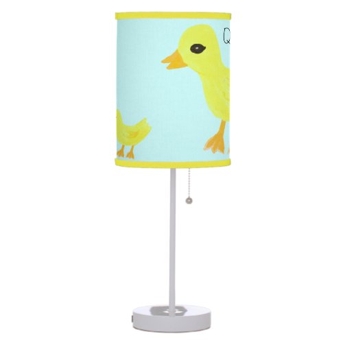 Yellow Duckys Seafoam Table Lamp