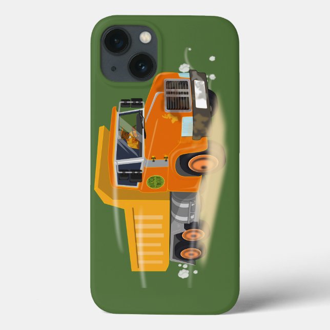 Yellow Dump Truck Cartoon for Kids Case-Mate iPhone Case (Back)
