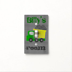 Yellow Dump Truck (customize) Light Switch Cover