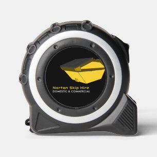 Yellow Dumpster, Skip/Dumpster Company Tape Measure