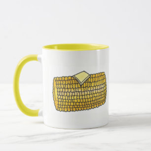 Yellow Ear Corn on the Cob Corncob Butter Picnic Mug
