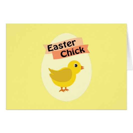 Yellow Easter Chick Cards (Front Horizontal)