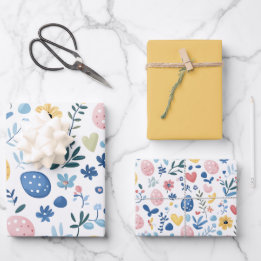 Yellow Easter Wrapping Paper Sheet Set – 19"x29"