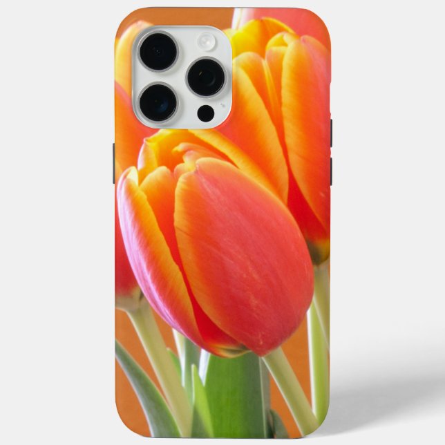 Yellow Edge Vibrant Orange Tulip Photograph Case-Mate iPhone Case (Back)