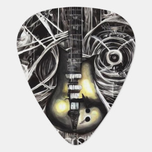 Yellow Electric Guitar Pick