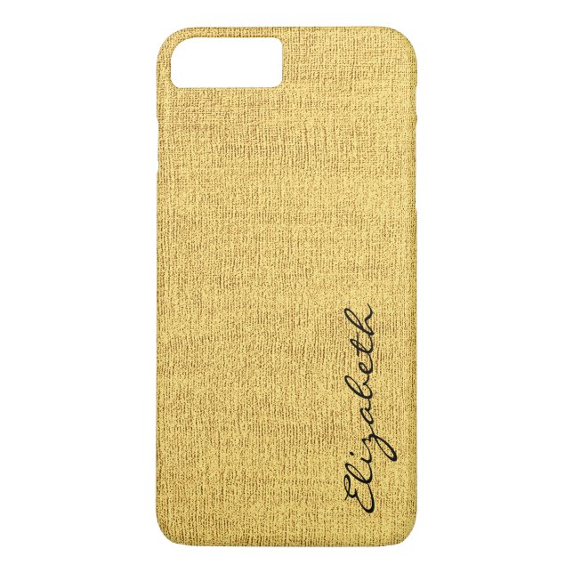Yellow Elegant Canvas Look Case-Mate iPhone Case (Back)