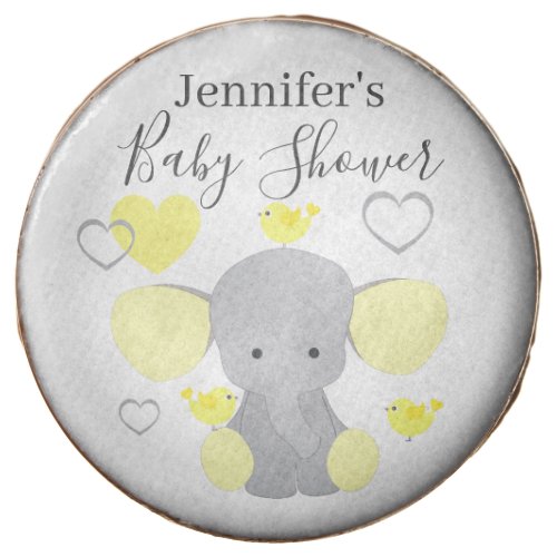 Yellow Elephant Boy Girl Baby Shower Party  Chocolate Covered Oreo