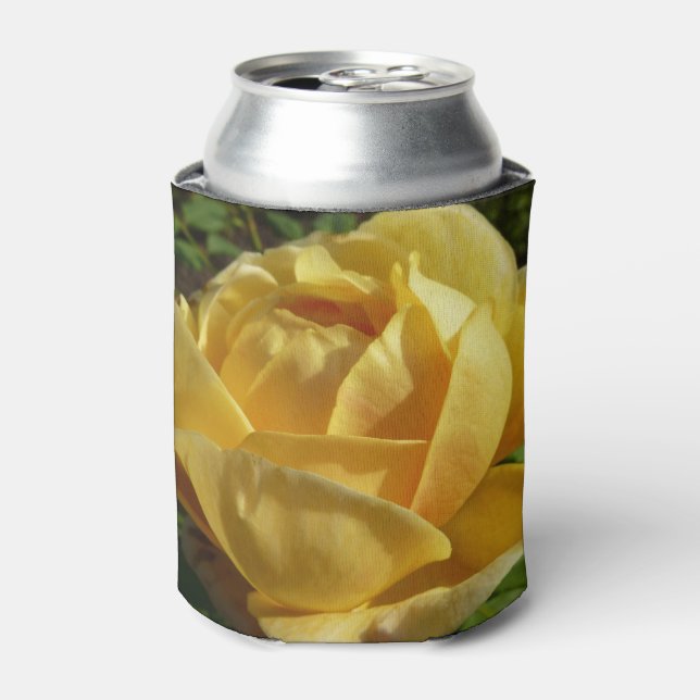 Yellow English Rose Can Cooler (Can Front)