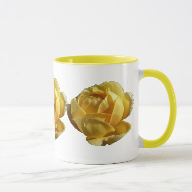 Yellow English Rose Mug (Right)