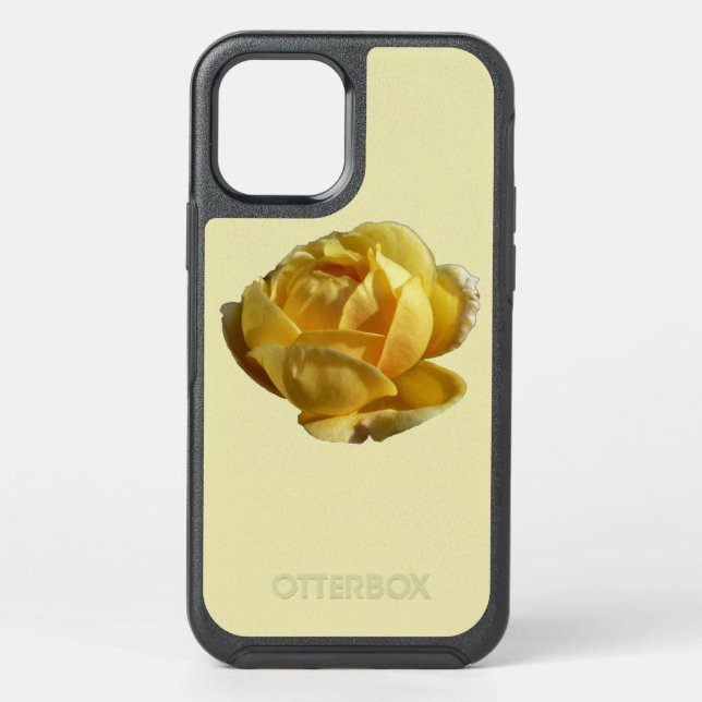 Yellow English Rose Otterbox iPhone Case (Back)