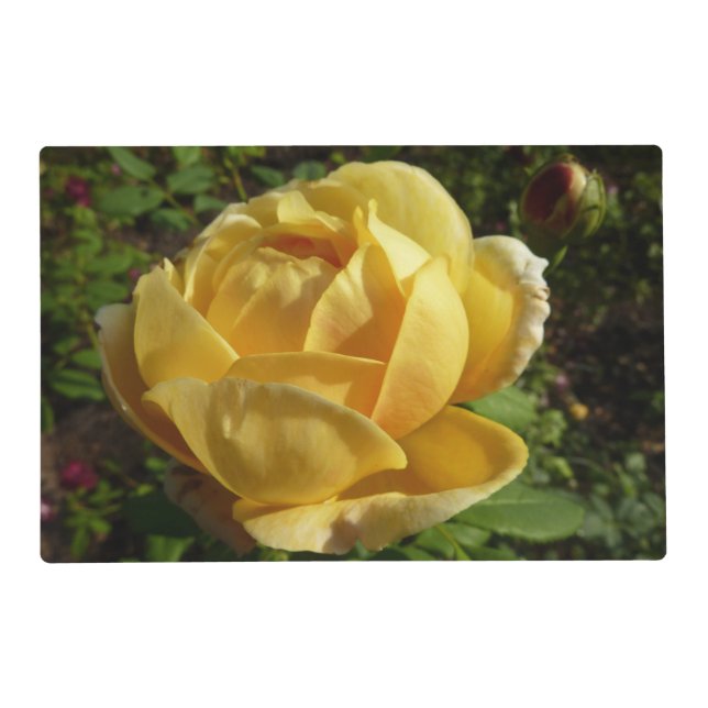 Yellow English Rose Placemat (Front)