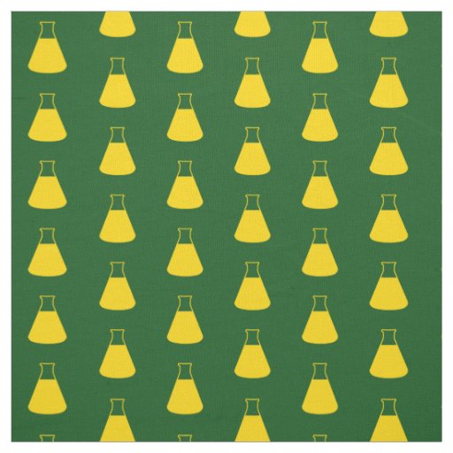 Yellow Erlenmeyer Flask Fabric