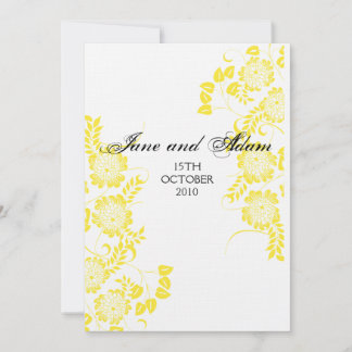 yellow EVENING INVITE