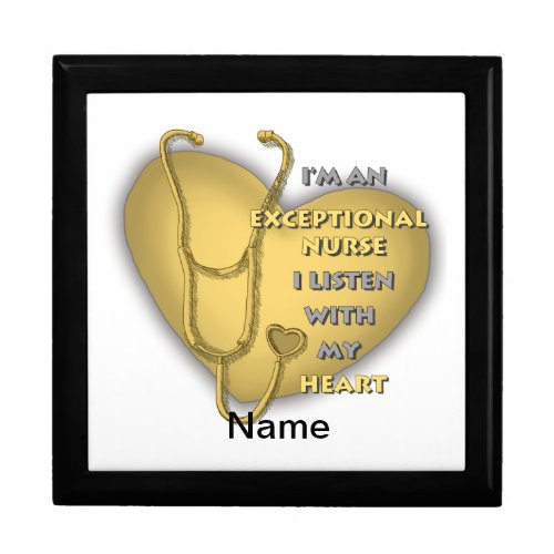 Yellow Exceptional Nurse Gift Box