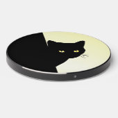 Yellow Eyed Black Cat Wireless Charger (Front 2)