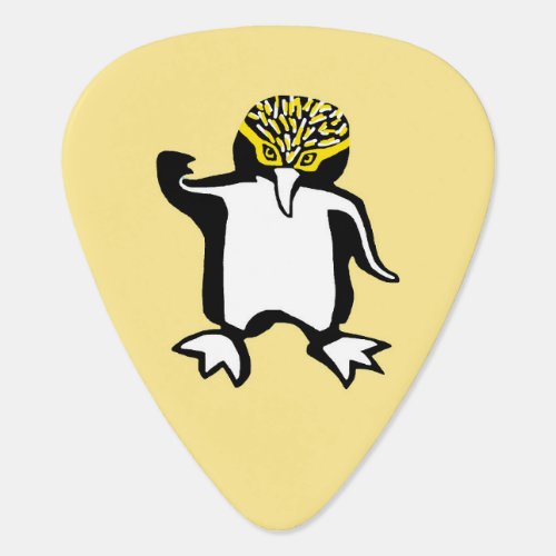  Yellow_eyed Penguin_ Ocean wildlife  _Blue Guitar Pick