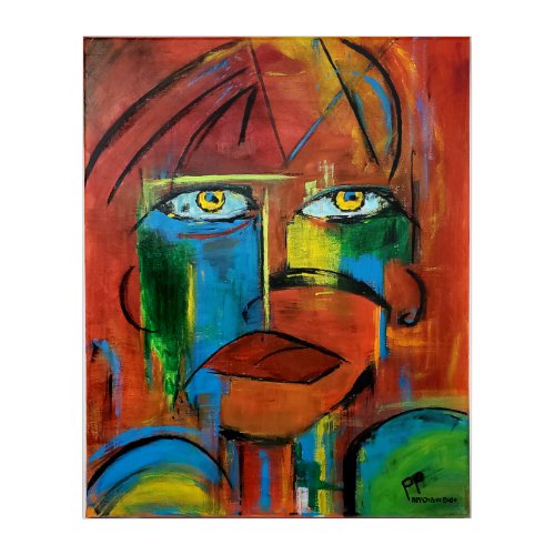 Yellow Eyes Acrylic Print