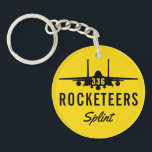 Yellow F-15E Callsign Keychain<br><div class="desc">A keychain for the pilot or wso in the yellow strike eagle squadron with a penchant for misplacing their keys or grabbing the wrong ones outside the vault.</div>