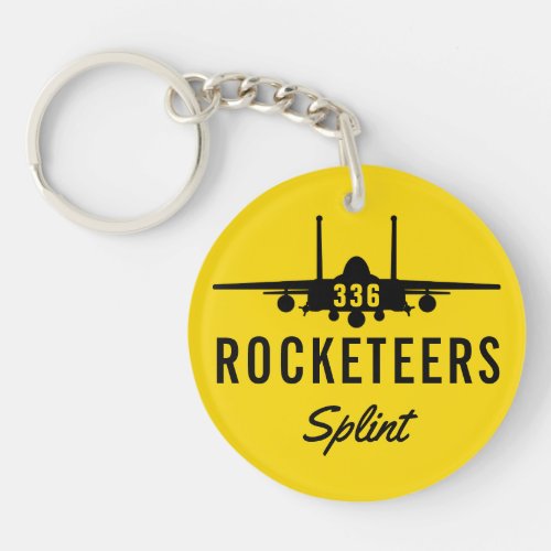 Yellow F_15E Callsign Keychain