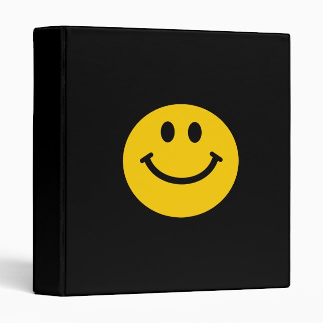 Yellow Face 3 Ring Binder (Front/Spine)
