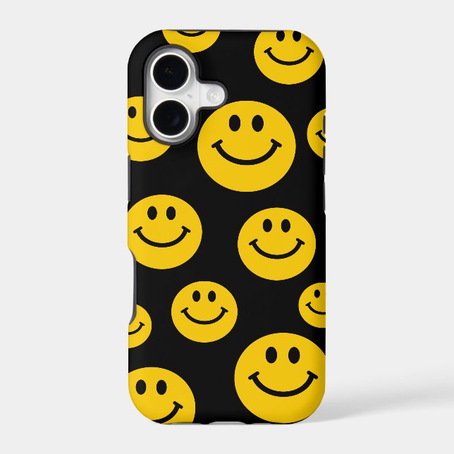 Yellow Face Iphone Case (Back)