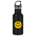 Yellow Face Stainless Steel Water Bottle at Zazzle