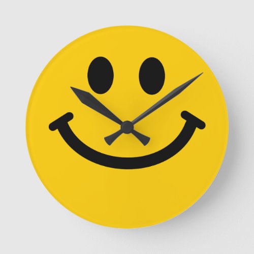 Yellow Face Wall Clock