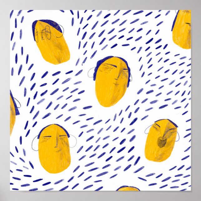 Yellow faces poster (Front)