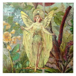 Yellow Fairy Ceramic Tile