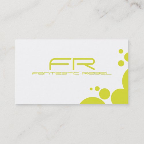 Yellow Fantastic Rebel Business Cards