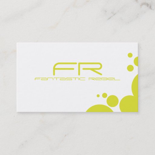 Customizable Yellow Fantastic Rebel Business Cards