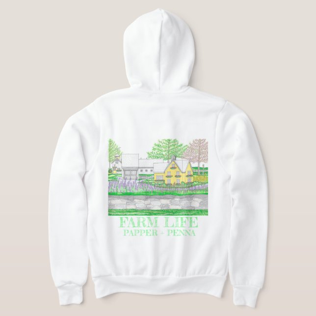 Yellow Farm House Hoodie (Laydown Back)