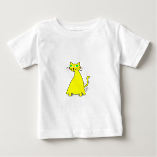 Yellow Fat Cat Baby T-Shirt