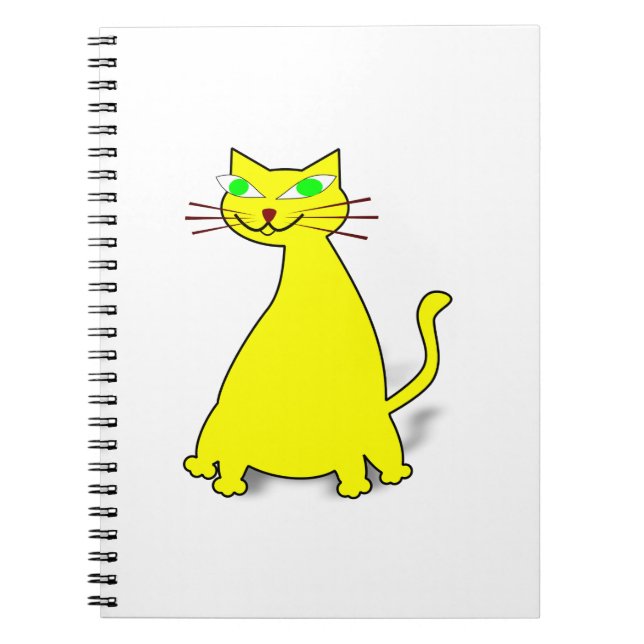 Yellow Fat Cat Notebook (Front)