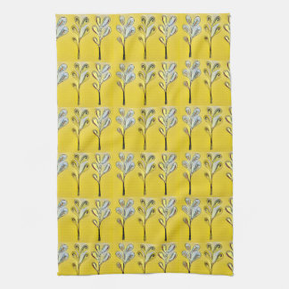 Yellow Fern Kitchen Towel