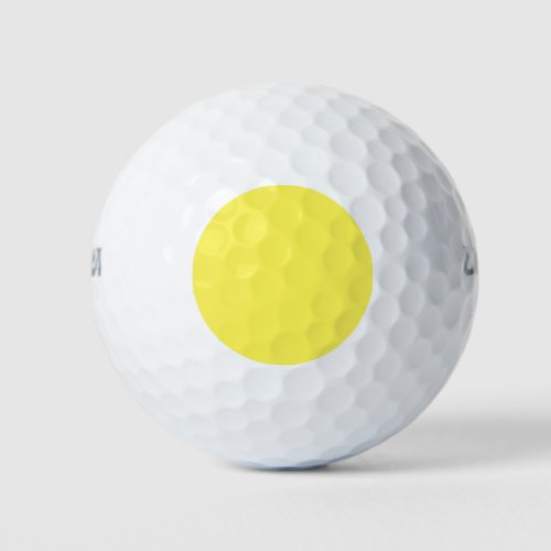 Yellow FFF555 Golden Glow Golf Balls