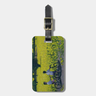 Yellow Field Kedleston Derby Luggage Tag
