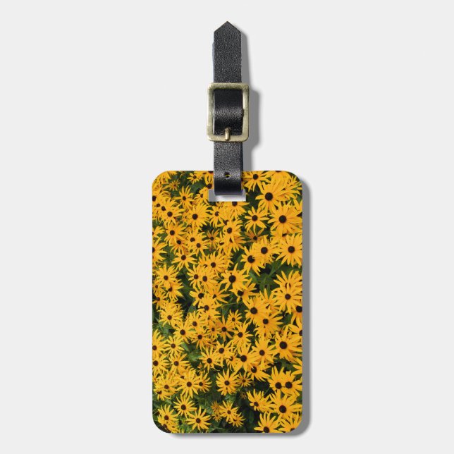 Yellow Field of Daisies Luggage Tag (Front Vertical)