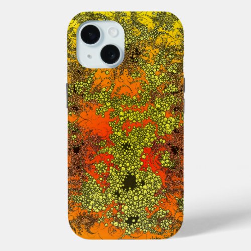 Yellow Figments  iPhone 15 Case