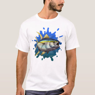 Yellow Fin Tuna Custom Illustration T-Shirt